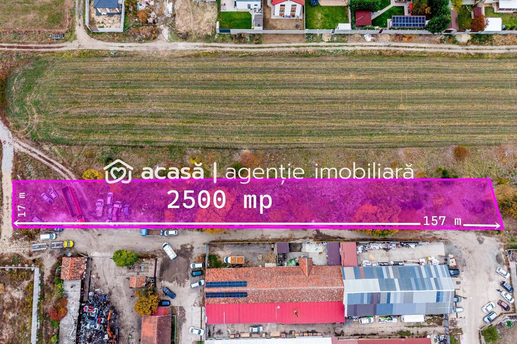 Teren de 2500 mp, cu posibilitate de parcelare în Bujac ...