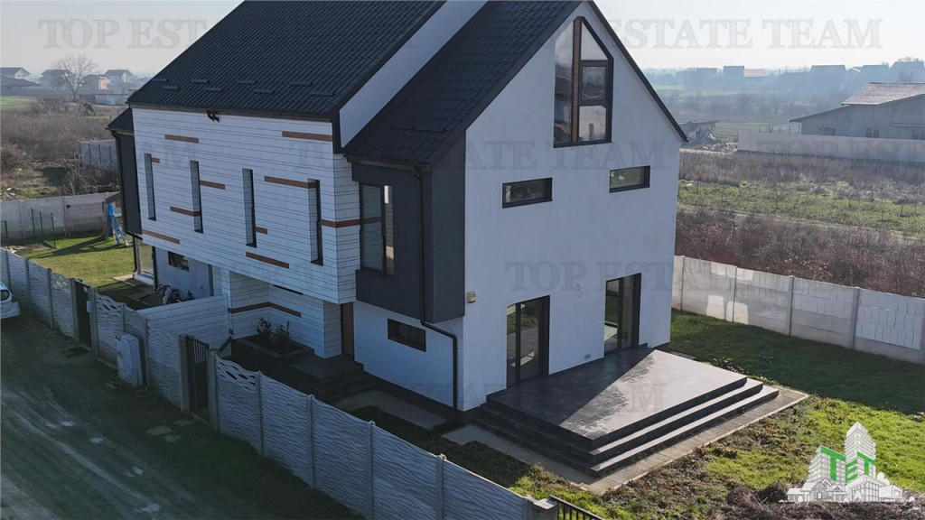 Casa moderna 143mp utili, cu teren de 420mp, complet mobilia