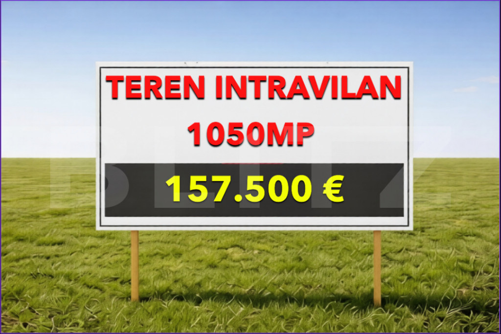 Teren 1050 mp cu 2 fronturi stradale 36/24m, construcție re