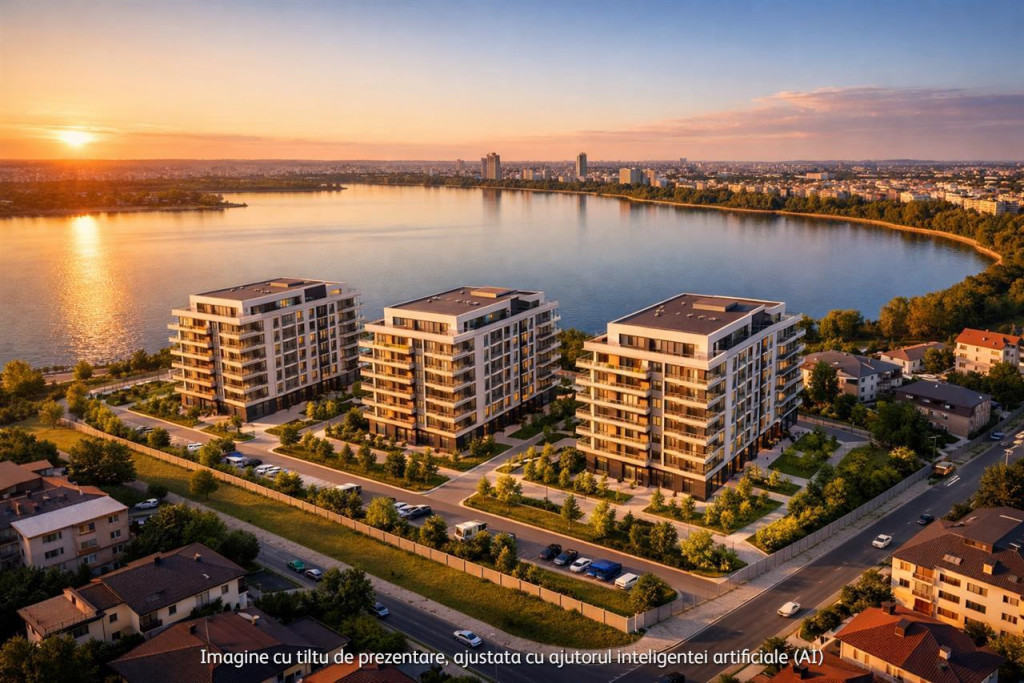 Teren 3771 mp,zona Lacul Morii, Vedere catre lac