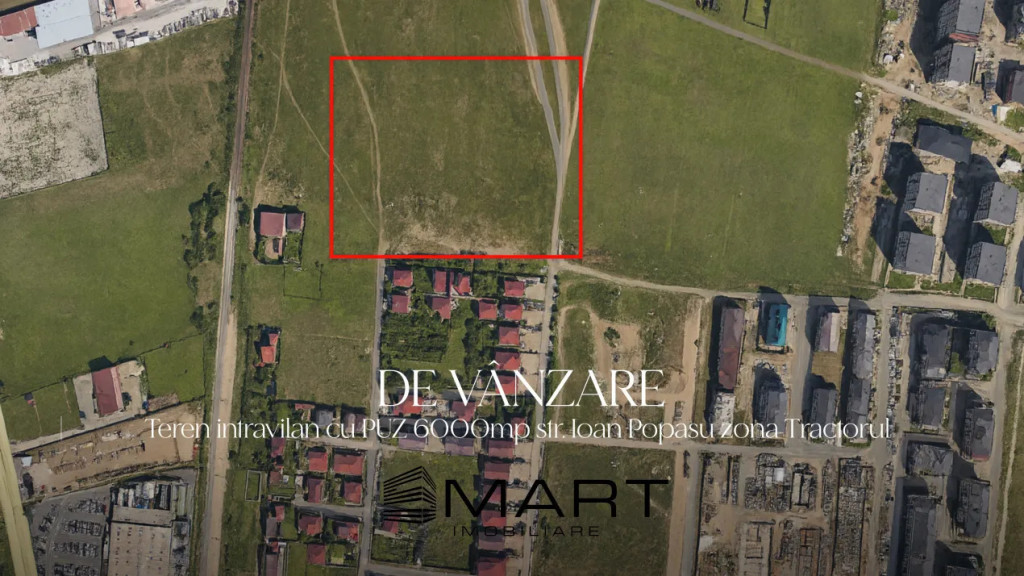 Teren intravilan 6000mp cu PUZ, P+2E zona Tractorul