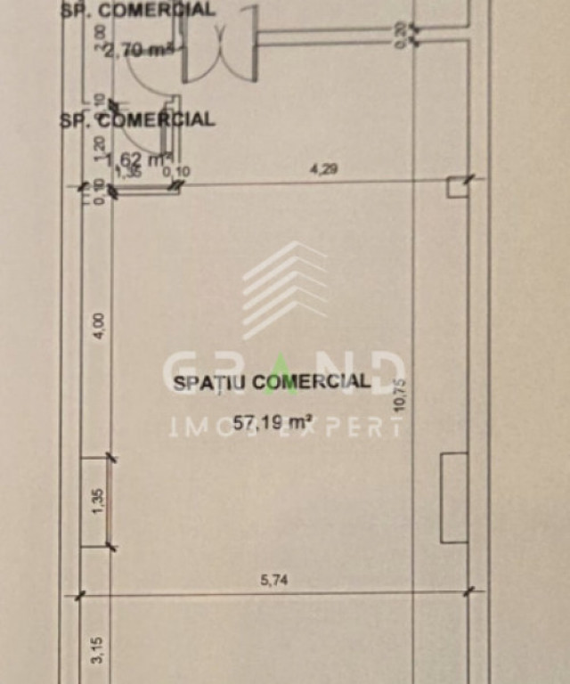 Spațiu Comercial | 73 mp | Vitrină 6 ml | Zona Piața Zori
