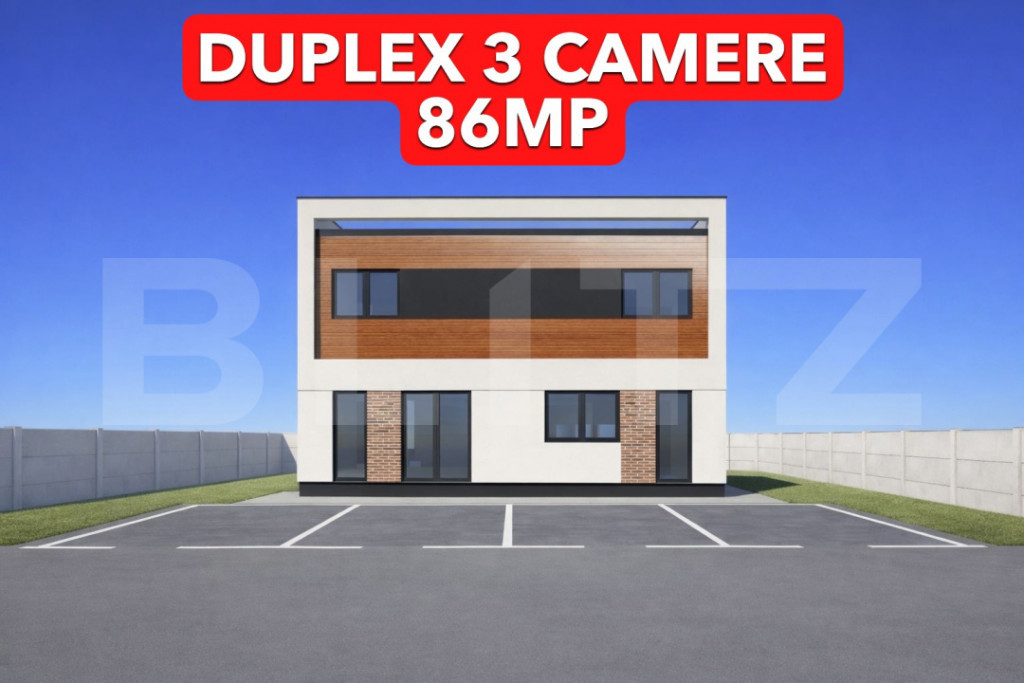 Duplex P+1E, 86 mp utili+ 13mp terasa, 250 mp teren, Mosnita