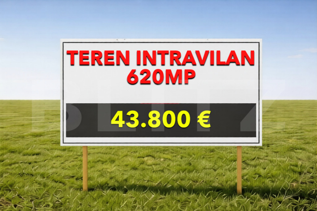 Teren intravilan 620 mp Moșnița Nouă – Urseni regim ina