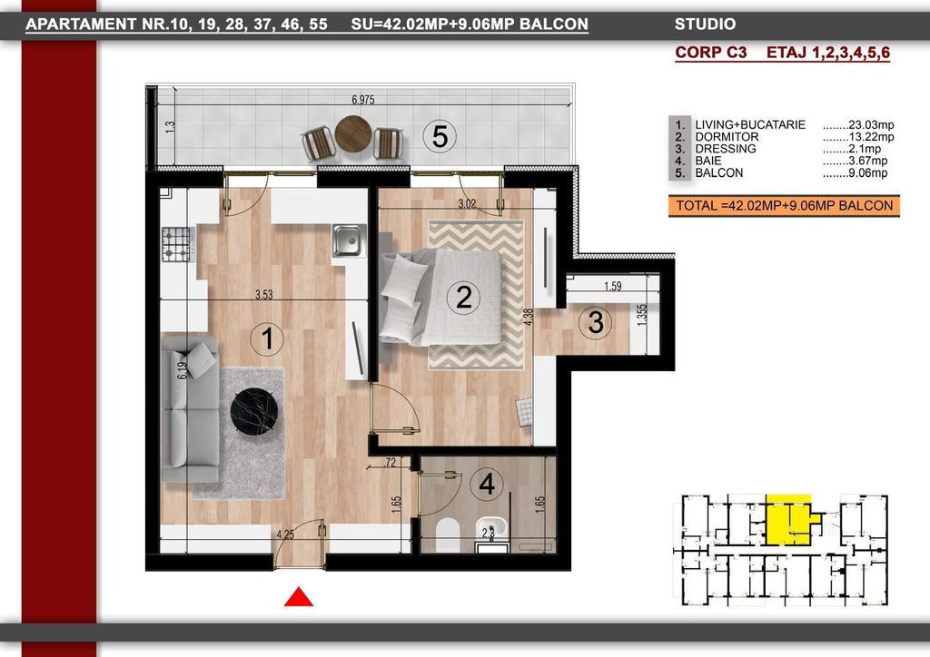 2cam gata mutare imediata/15min pe jos metrou Leonida/Ber...