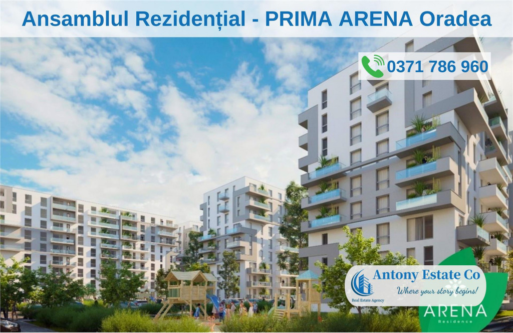 PRIMA ARENA Apartamente noi 3 camere - pret dezvoltator, Ios