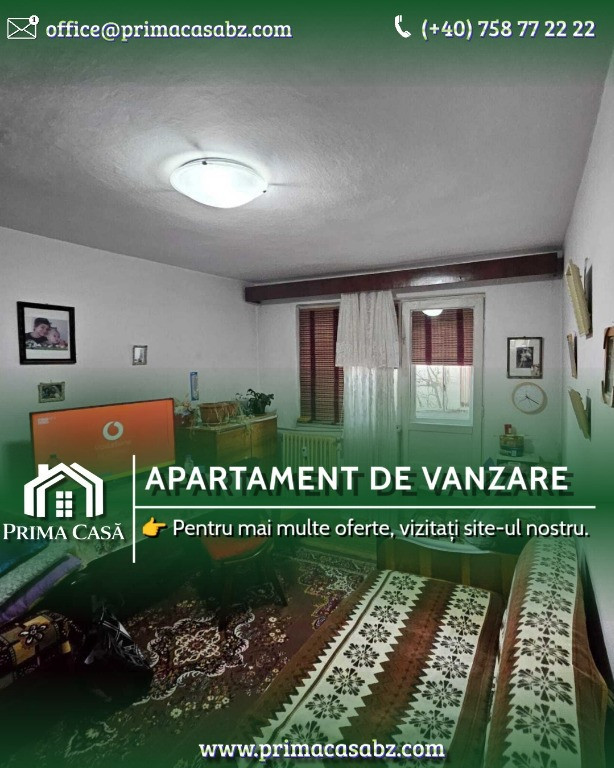 Apartament cu 2 camere zona Crang / Stadionului ~ etaj 3 din 4