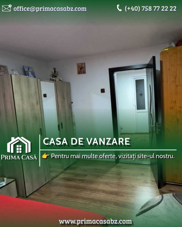 Casa de vânzare în Ograzile ~ 921mp teren ~ (13km de Buzau)