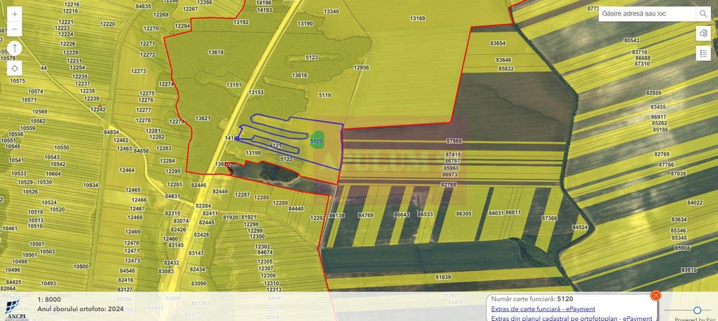 6,26 ha lângă DEx12 Pitești | 2,95 €/mp | acces DJ P...
