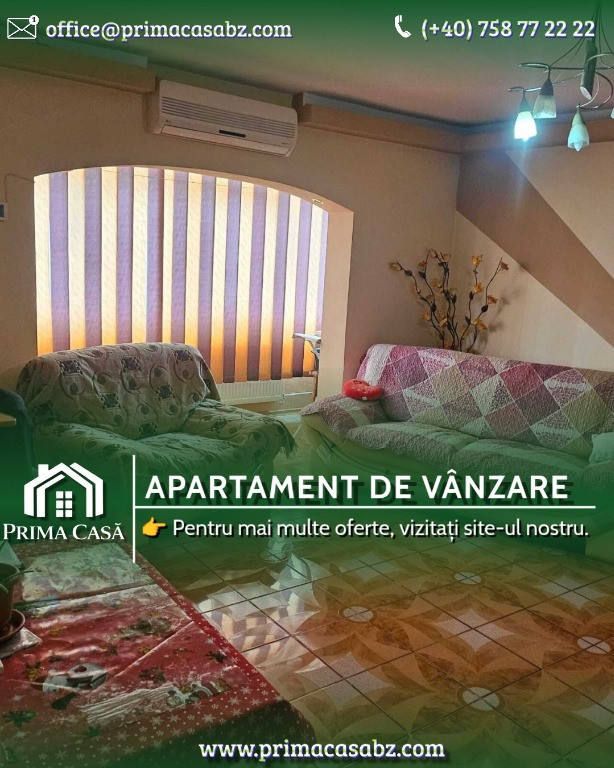 Apartament cu 3 camere ~ zona Brosteni / Colegiu ~ etaj 3 din 4