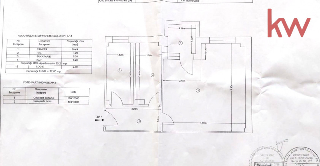 Garsoniera decomandata 38 mp- Promenada Mall