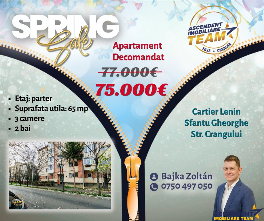 FILM! Apartament 3 camere, decomandat, Crangului, Lenin, Sfa