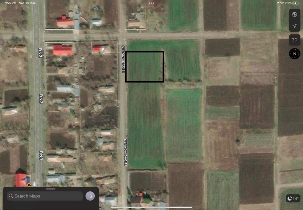 1500mp Teren intravilan de vânzare în Vișini, judetul Calarasi