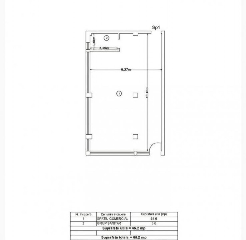 Vanzare spatiu comercial Popas Pacurari