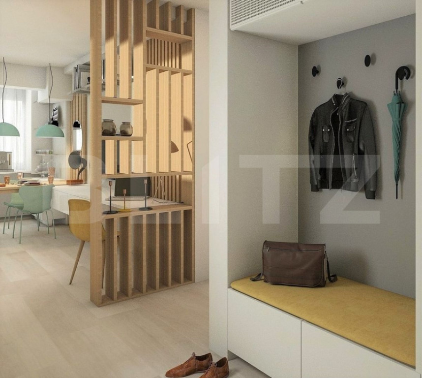 Apartament 2 camere, living cu bucătărie open space, balco