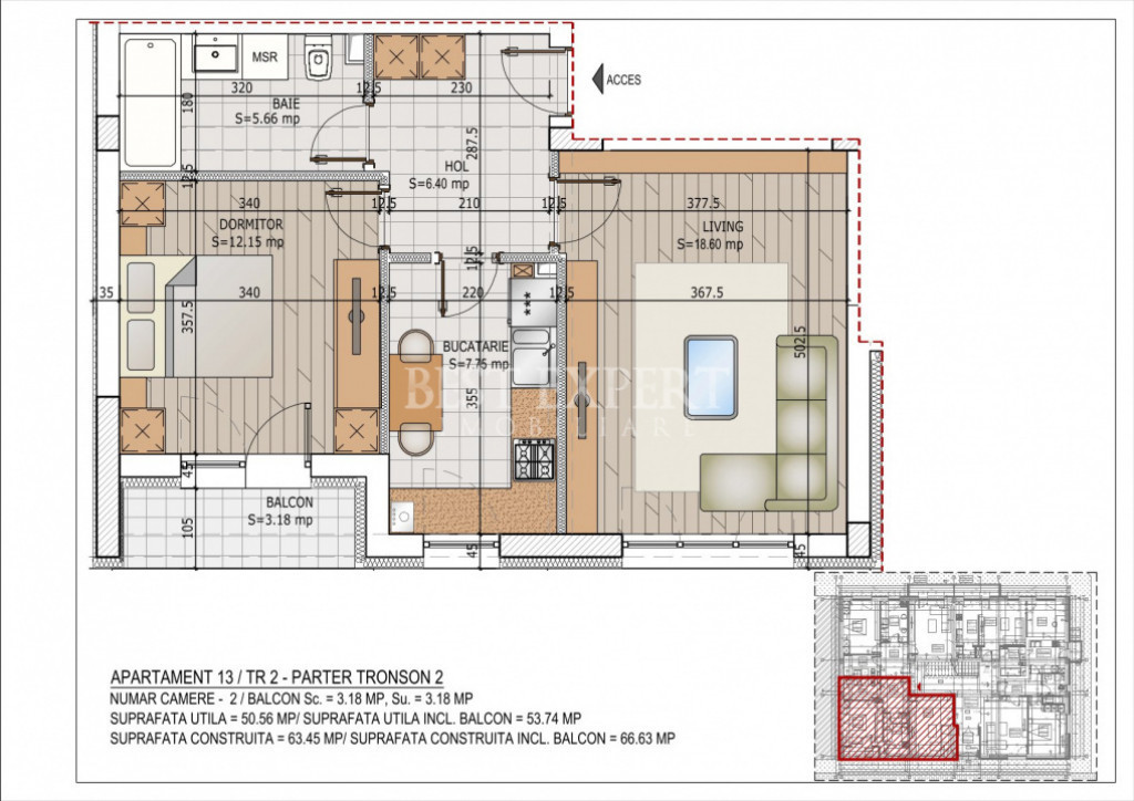 2 Camere Zona Linistita -Acces rapid STB