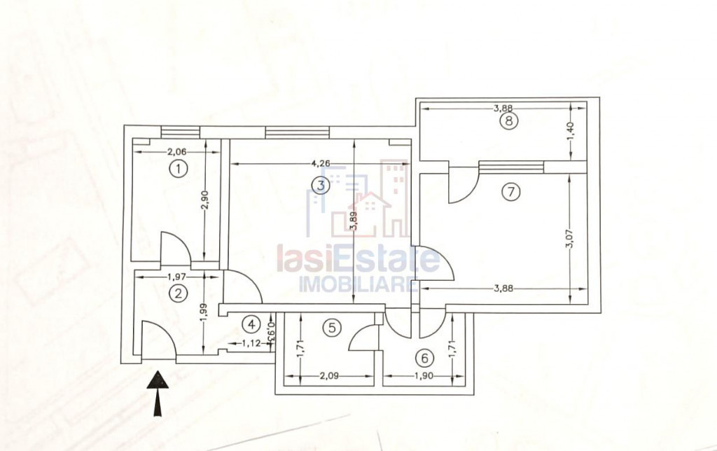 Apartament 2 camere Podu Ros - Palas
