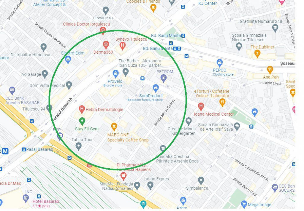 Titulescu, spatiu comercial in suprafata de 279,86 mp,