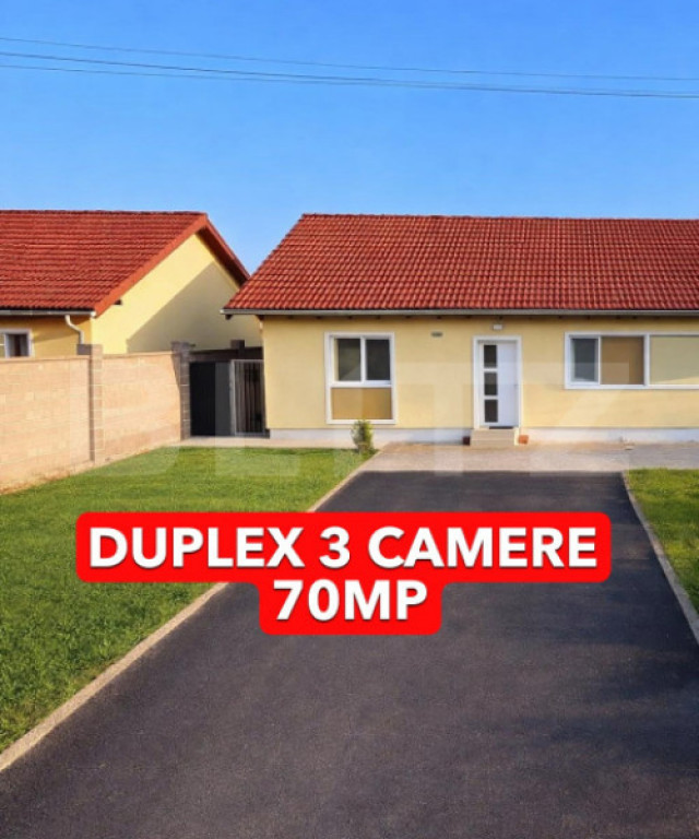 Duplex 3 camere 70mp utili, 250mp teren, complet mobilat uti
