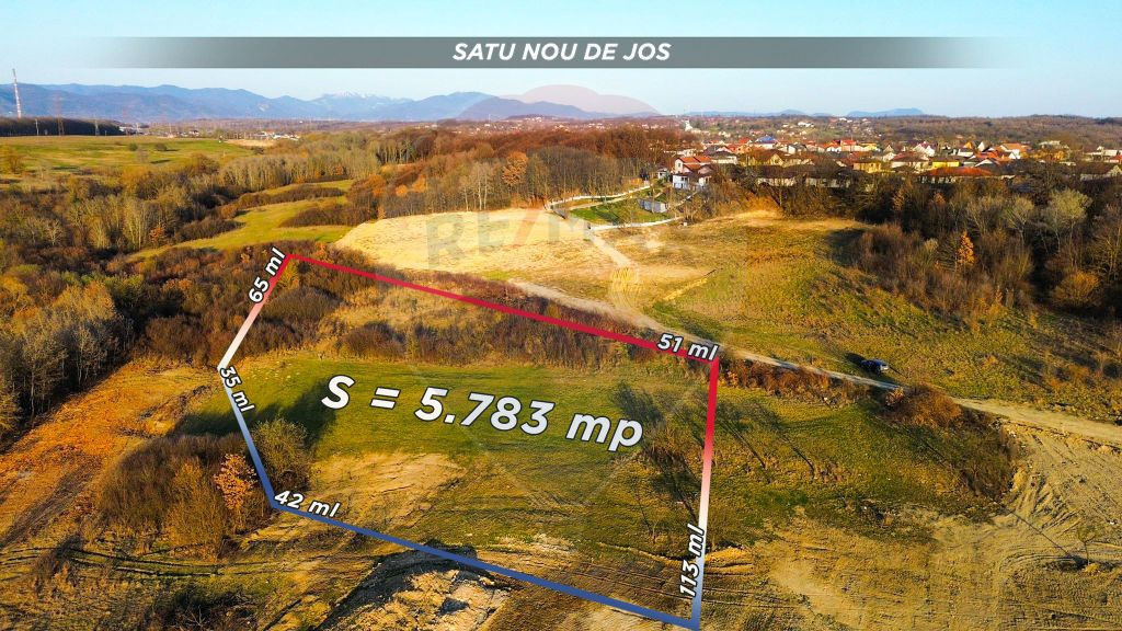 Teren 5783 mp Satu Nou de Jos / Strada Principala