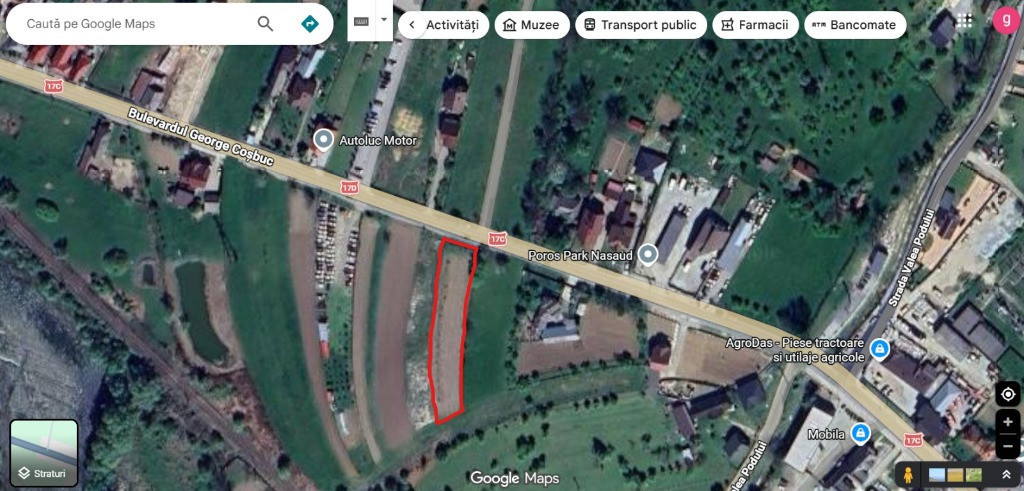 Teren intravilan 1700 mp Nasaud