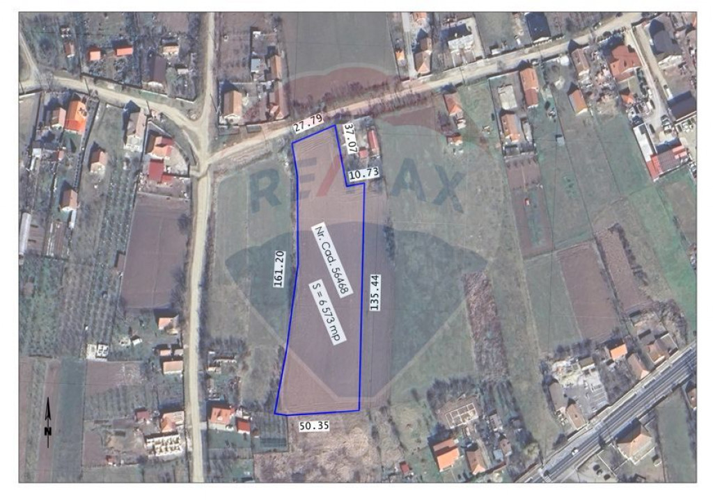 De vânzare teren intravilan, 6574 mp în Leș