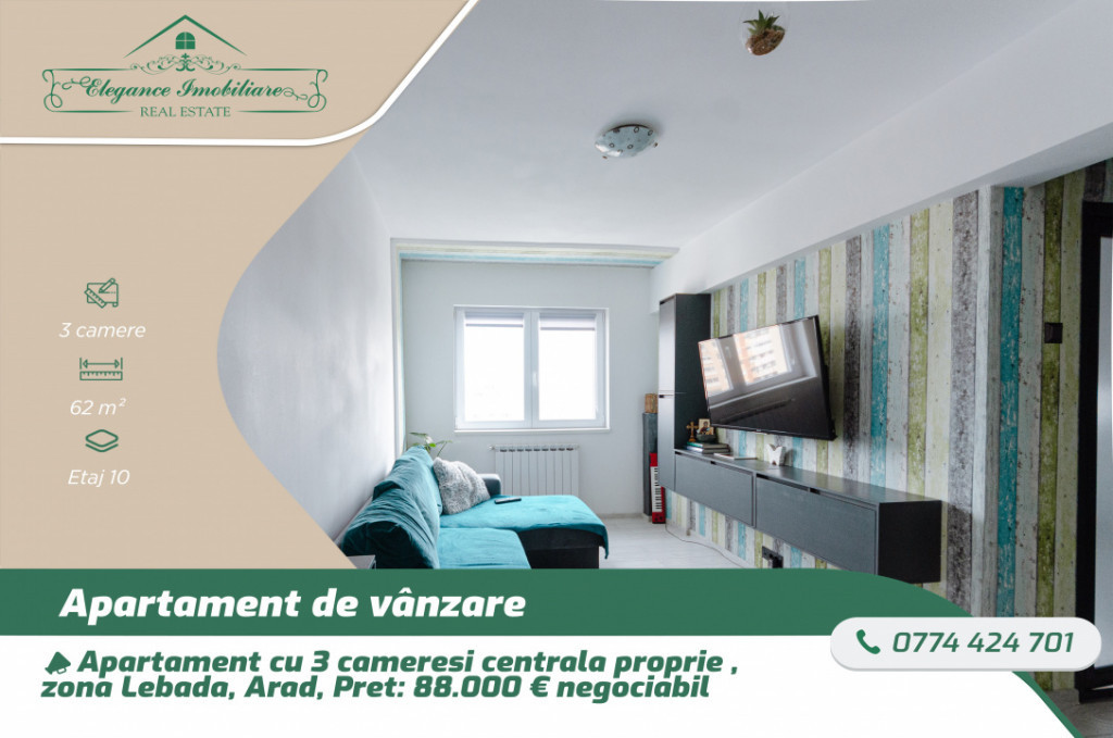 Apartament cu 2 camere,zona Fortuna,Arad