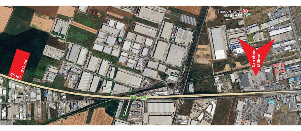 Teren Intravilan 13848 mp deschidere la A1 zona Carrefour...