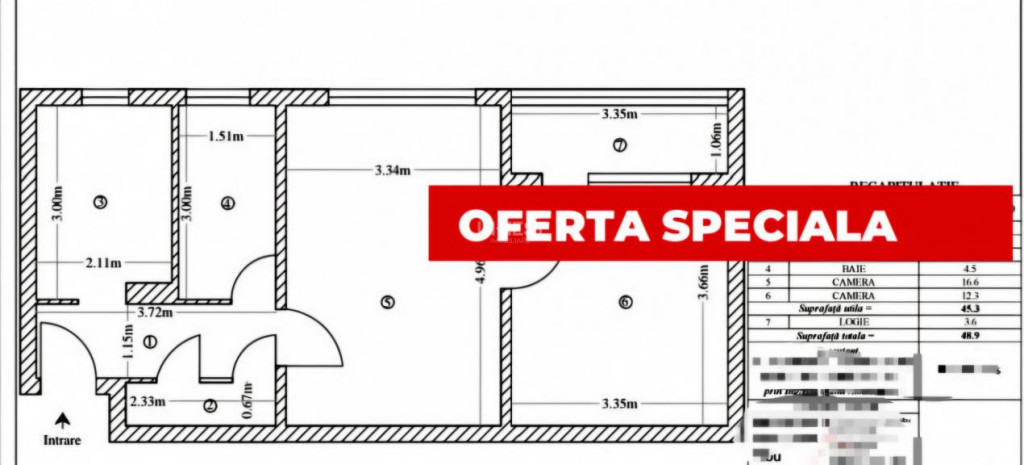 Apartament 2 camere-Podu Ros-Socola-bloc fara risc