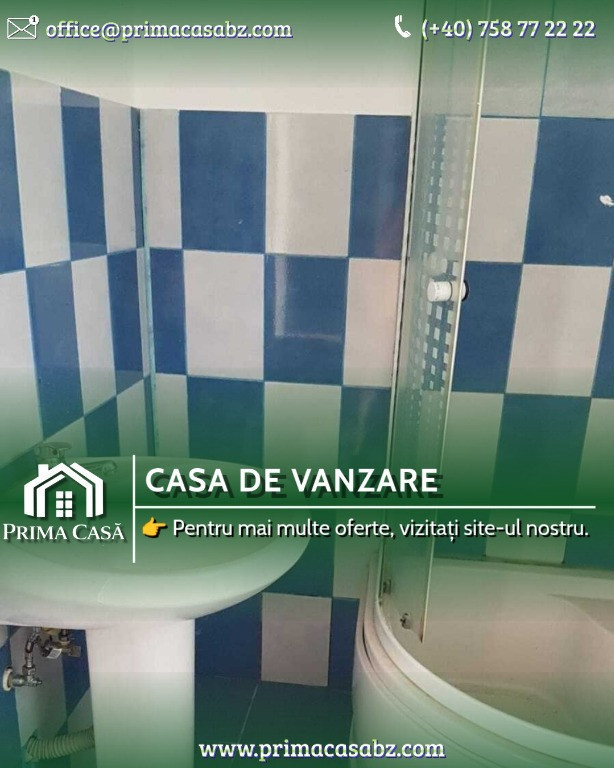 Casa in comuna Merei (12km de Buzau; 5km de A7) ~ teren 1000mp,