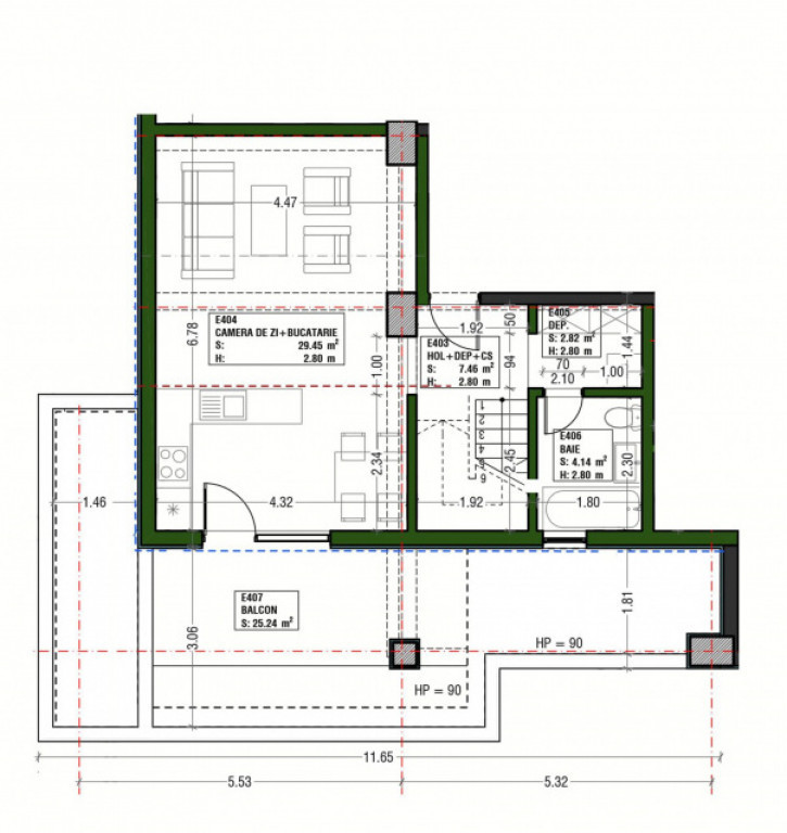 Apartament 4 camere tip duplex, Tomis Nord