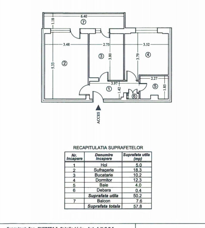 Blv BUCURESTI - 2 camere decomandat ,7/8 , liber -71500 euro