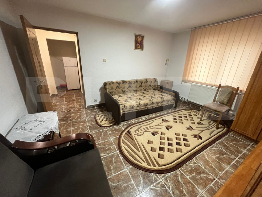 Apartament 2 camere, etaj 1 – mobilat și utilat, central?