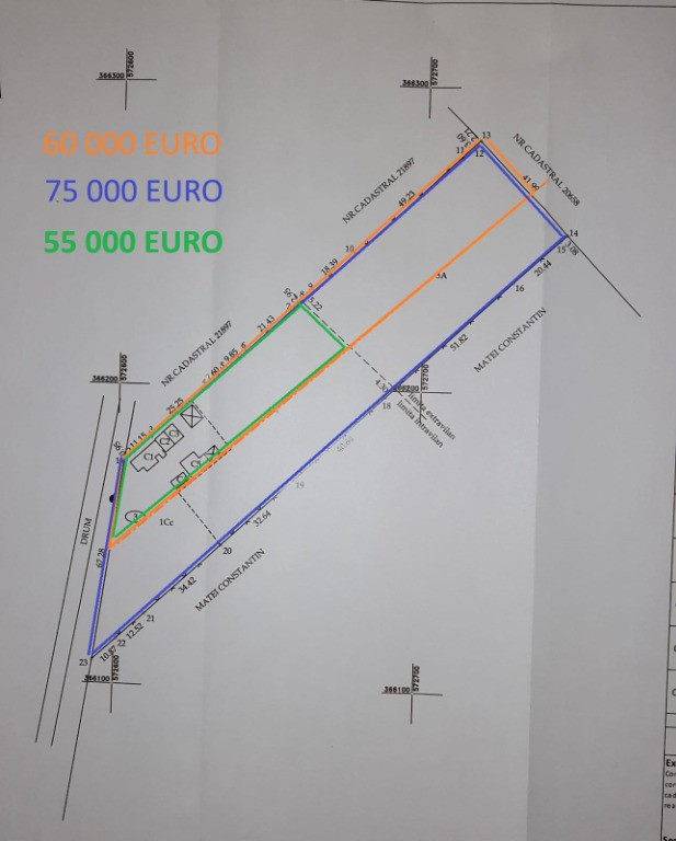 Vând proprietate în sat Brătești, com. Șirna, jud. Prahova