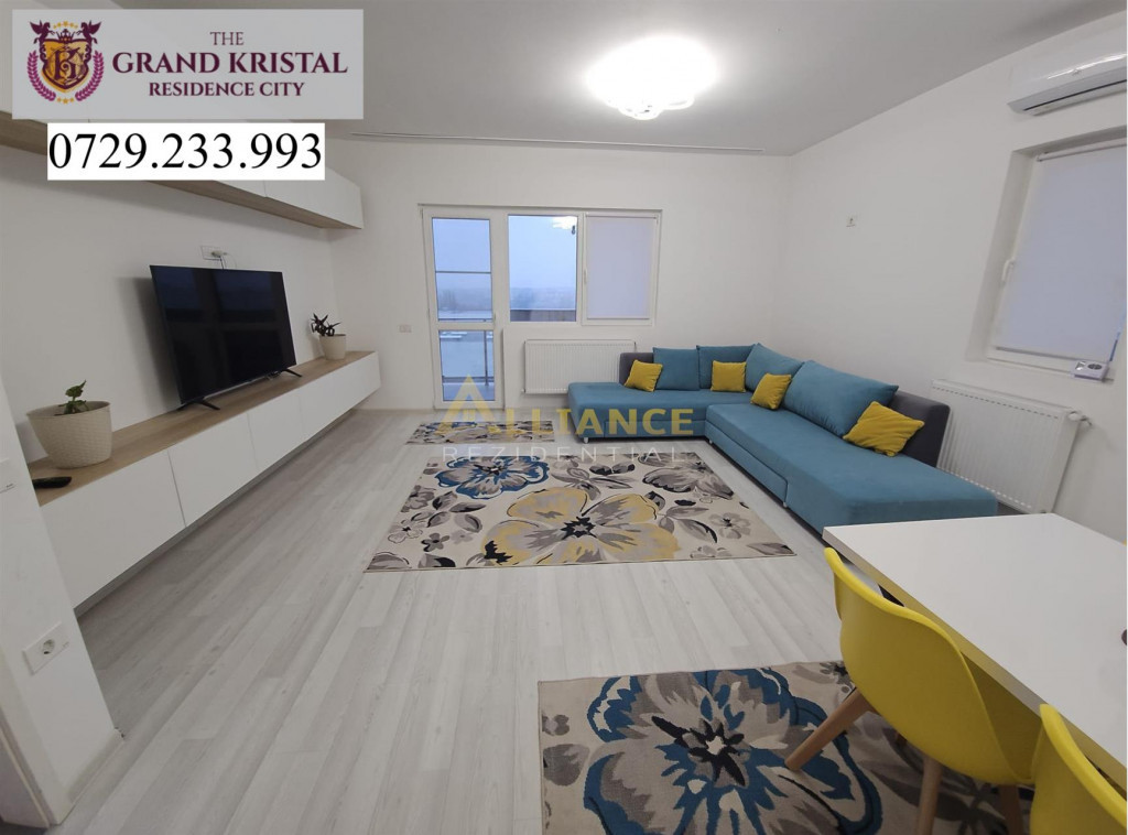 [Grand Kristal] Apartament 3 camere, 2 bai | 98 MP | Mobilat