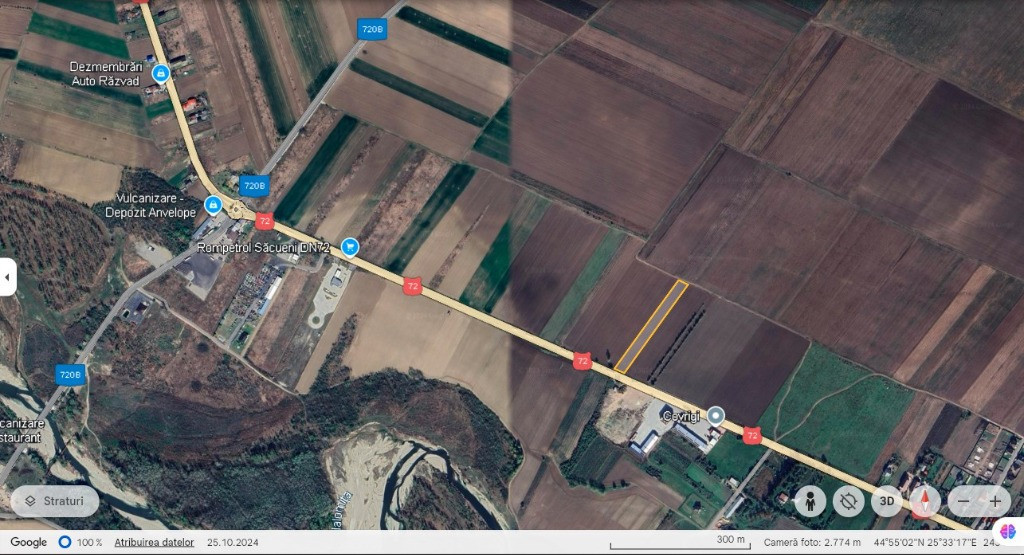 Teren extravilan 5008 mp, in Comuna Gura Ocnitei, Sat Sacuieni