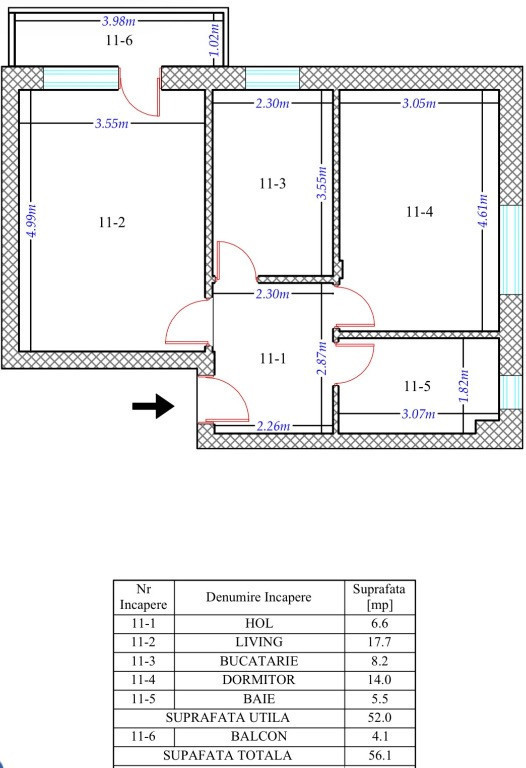 Apartament 2 camere 2026 Nou Prima închiriere Pallady Salajan Titan