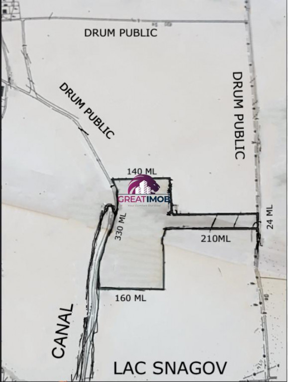 Teren 55.500 mp Snagov Lac