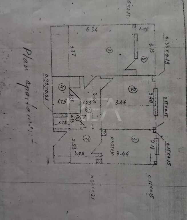 2 camere, 7/10, bloc 1980, 57 mp-Gorjului