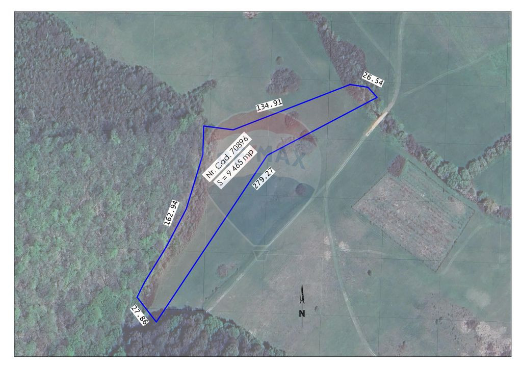 Teren intravilan, 9465 mp, Betfia, lângă pădure, de v?...