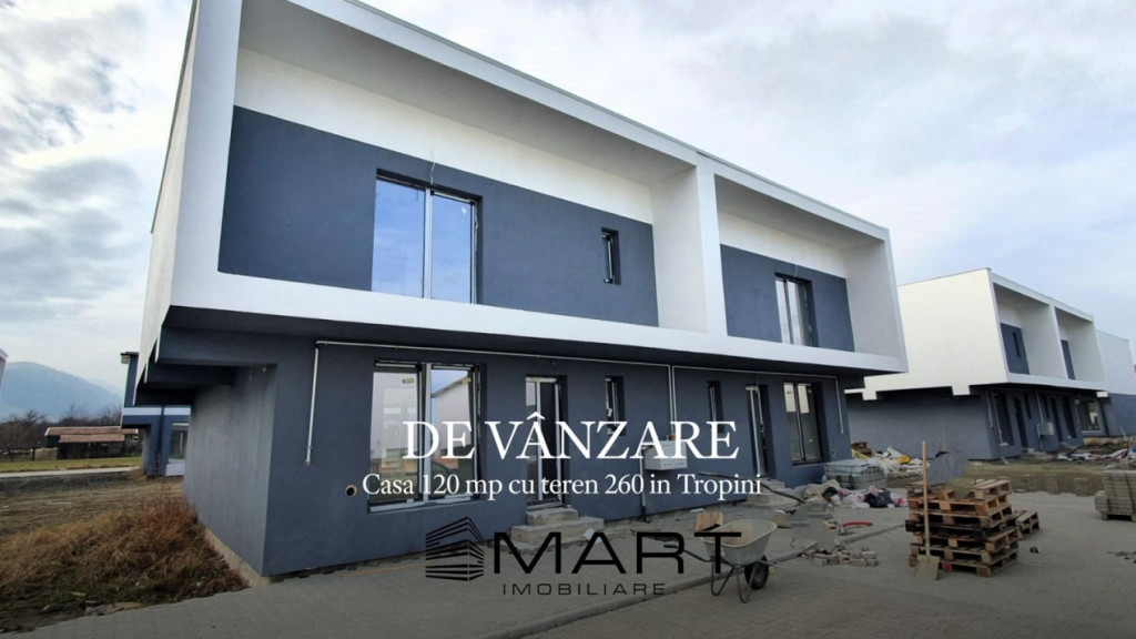 Casa 120 mp cu teren 260 in Tropini