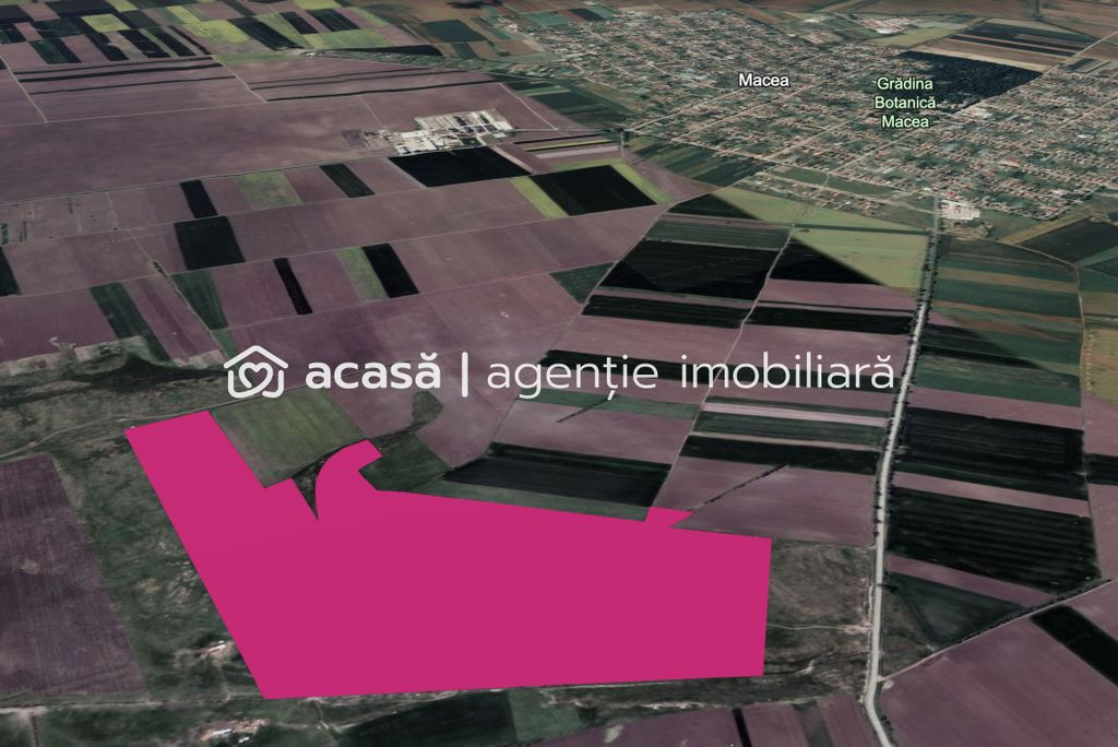 Teren 42 ha pentru parc fotovoltaic – Macea, Arad