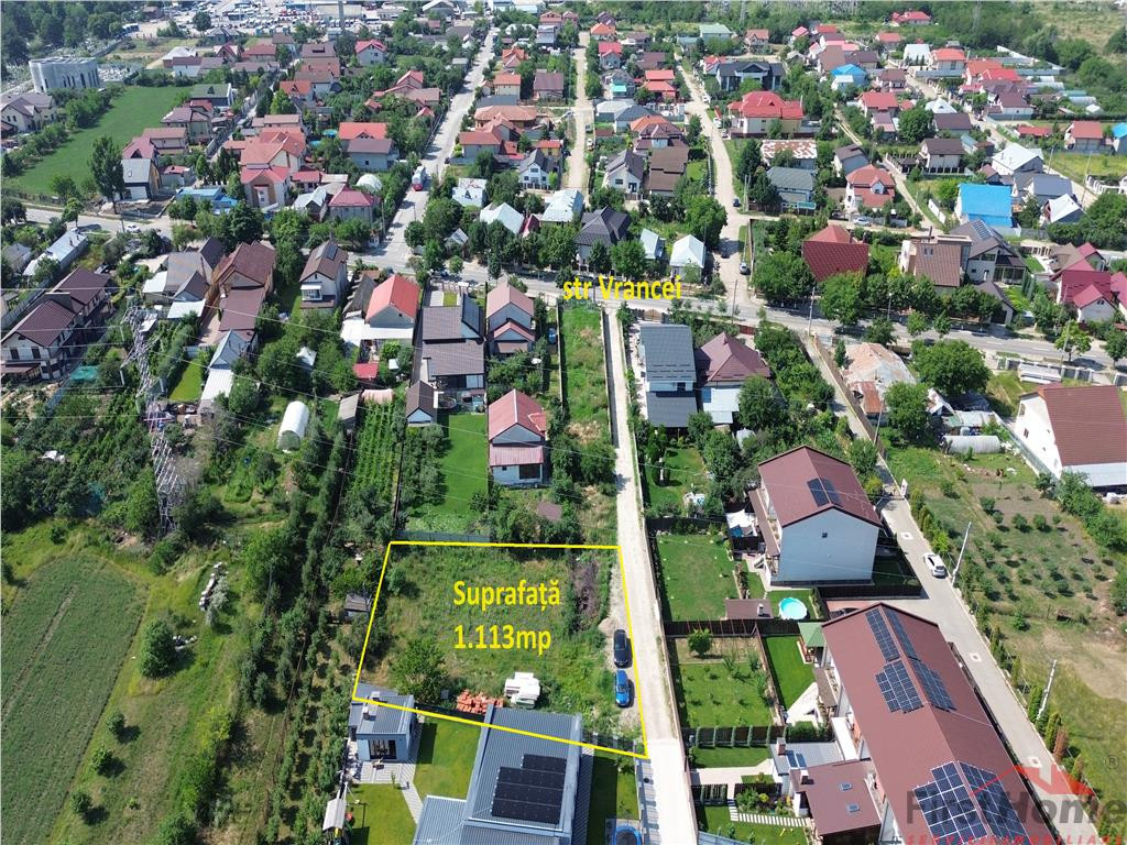 Teren intravilan in suprafata de 1.113 mp zona Strada Vrance