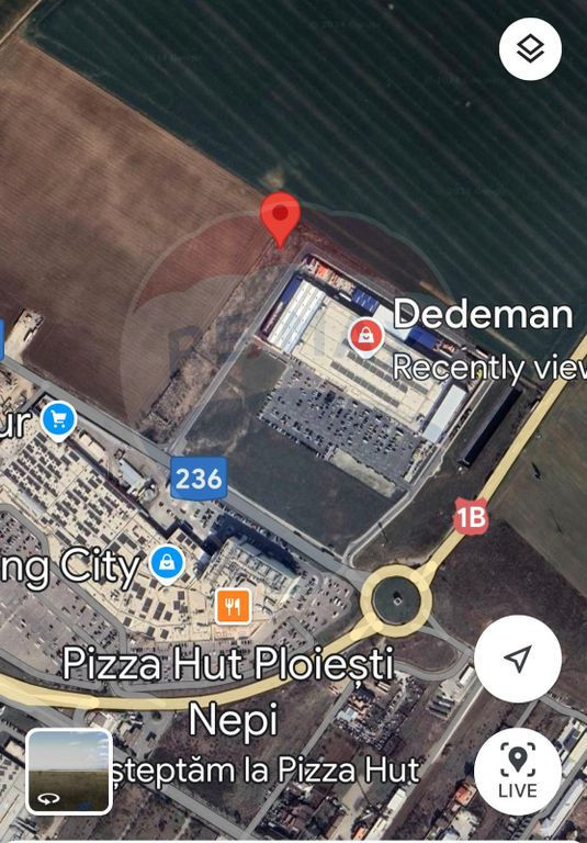 Vanzare Teren 3,759mp Ploiesti Shopping City Mall / DN 1