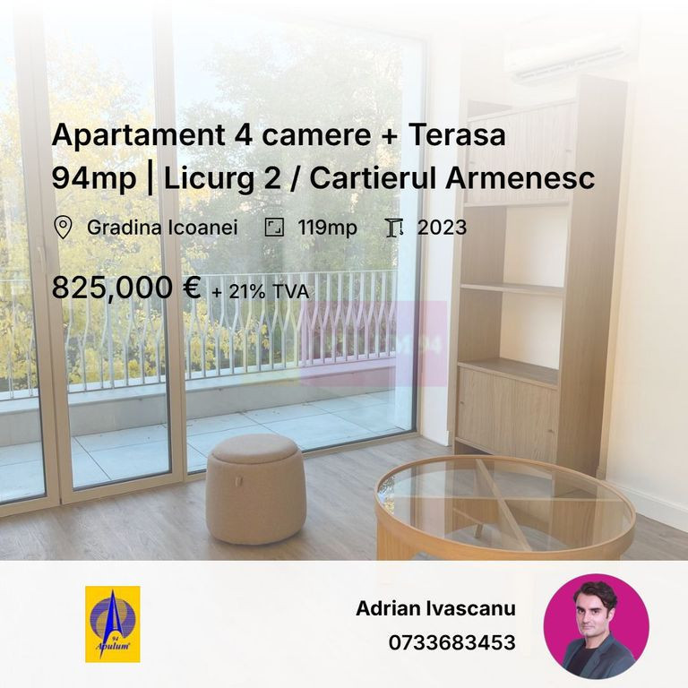 Apartament 4 camere + Terasa 94mp | Licurg 2 / Cartierul ...