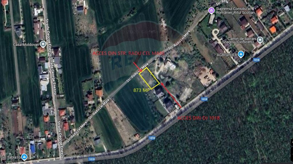 Teren 872,43 mp Snagov