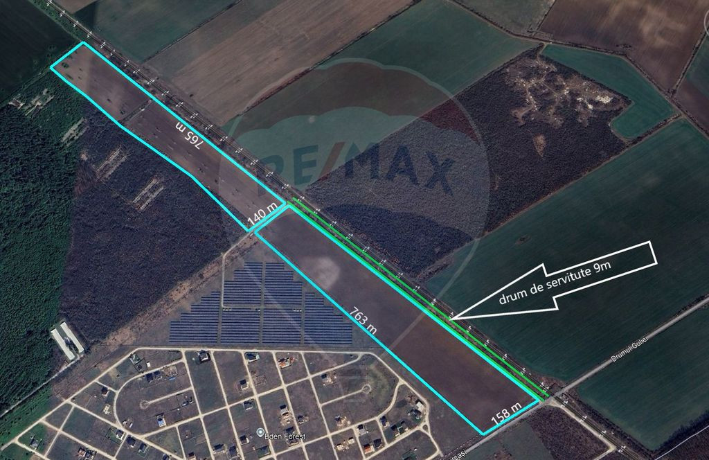 Teren intravilan 19,3 ha/locatie strategica, acces linie ...