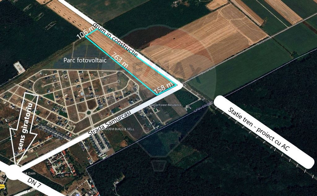 Teren pentru constructii 9.9 ha/locatie strategica,