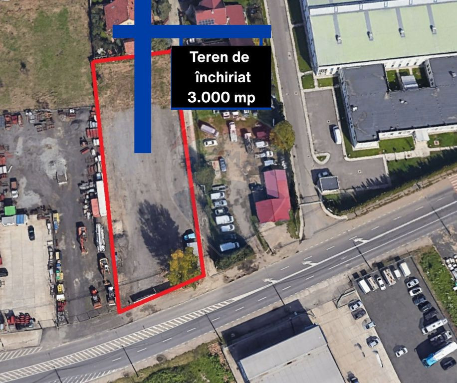 Teren de închiriat – 3.000 mp+ – la bulevard principal
