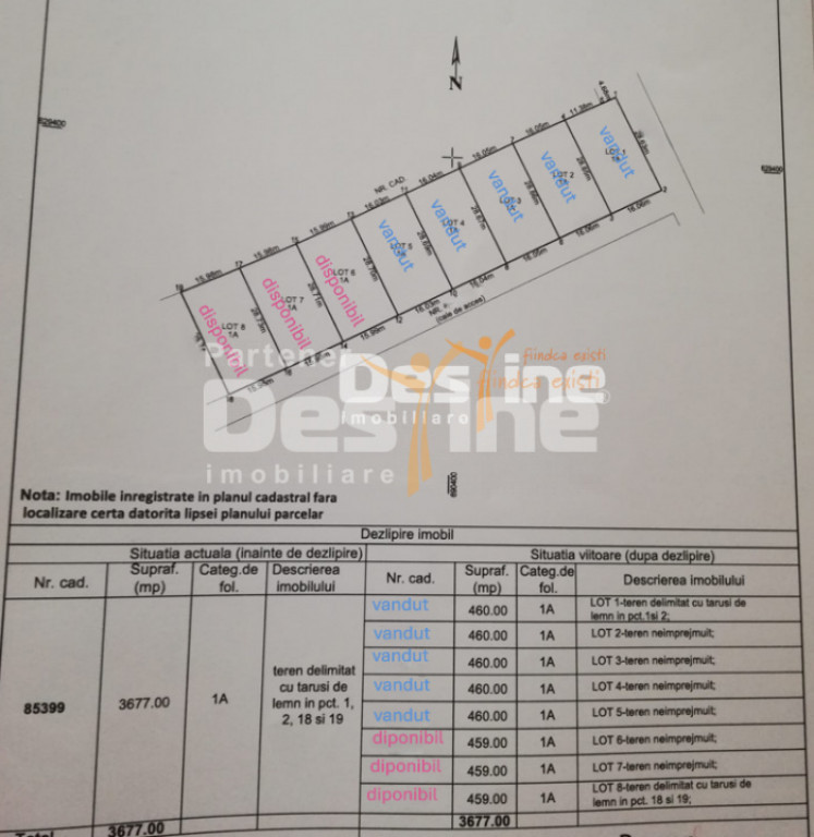 MIROSLAVA, teren 460 mp, 40.900 euro